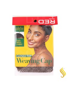 Red Kiss Mesh Weaving Cap Closed top Dark Brown Capa De Cabello